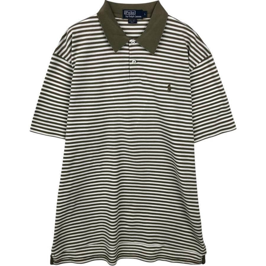 古着 ラルフローレン Ralph Lauren POLO by 半袖 ボーダー ポロシャツ