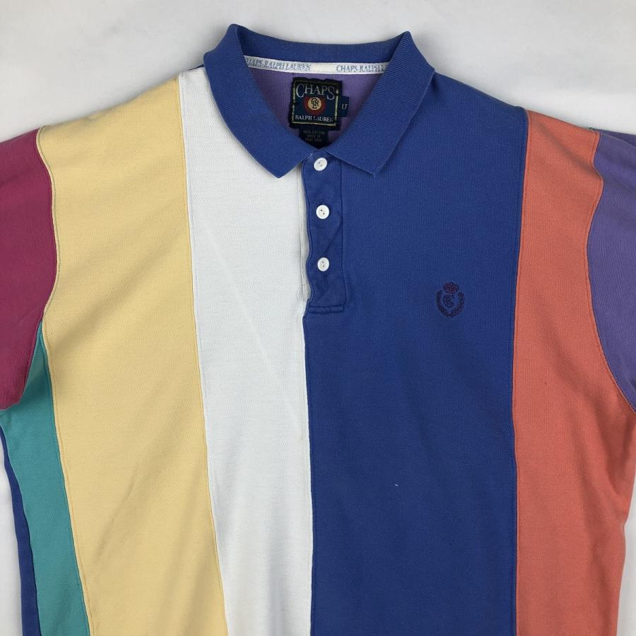 古着 80年代 ラルフローレン Ralph Lauren CHAPS チャップス 半袖 