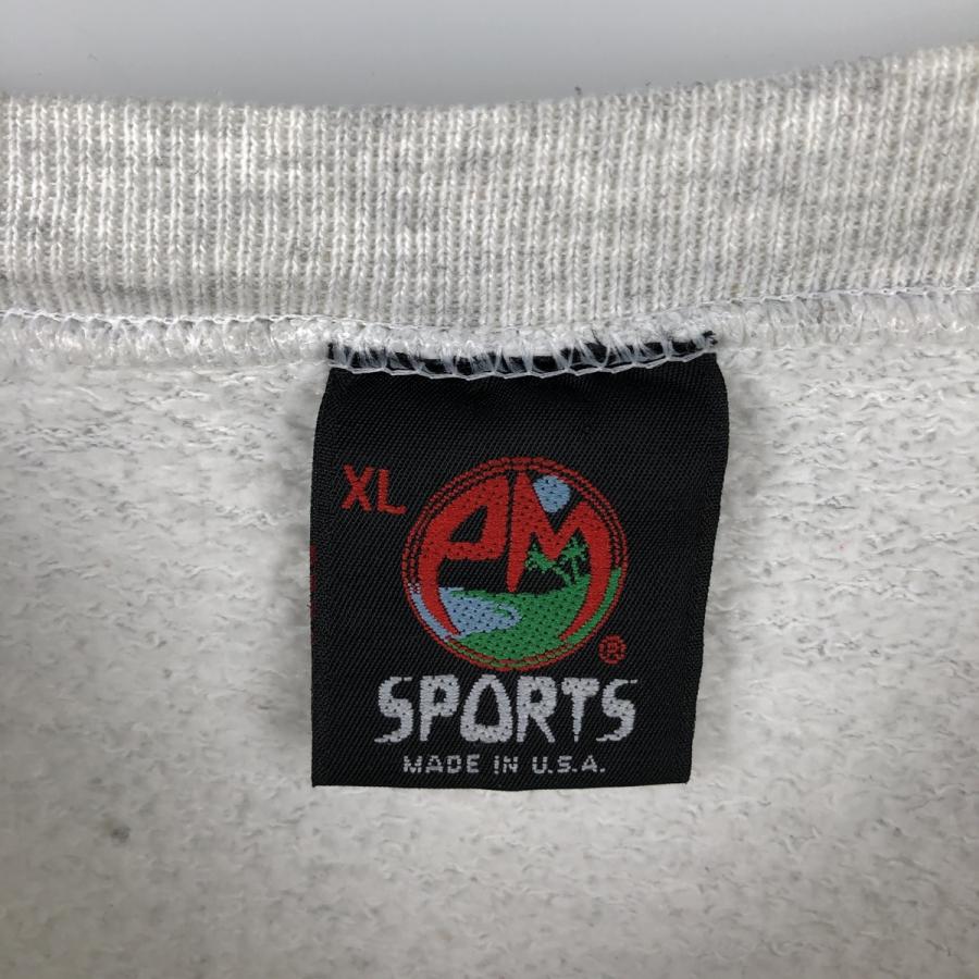 古着 90年代 PM SPORTS カレッジスウェットシャツ トレーナー USA製