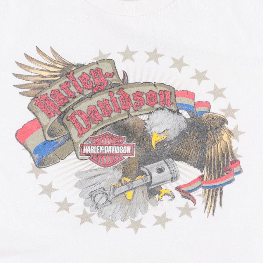 古着 ハーレーダビッドソン Harley-Davidson 鷲柄 イーグル柄 星条旗柄 