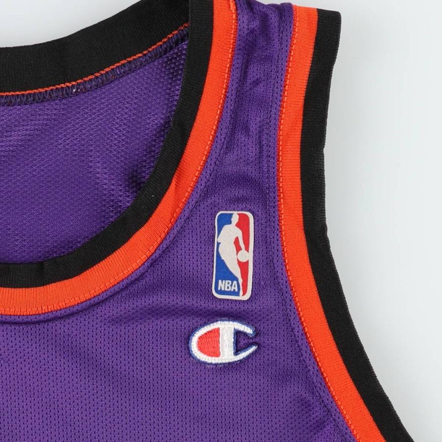 古着 90年代 チャンピオン Champion NBA PHOENIX SUNS フェニックスサンズ メッシュ ゲームシャツ レプリカユニフォーム USA製 メンズS相当 ヴィンテージ/eaa645298 Champion（チャンピオン） 古着 90年代 NBA フェニックスサンズ