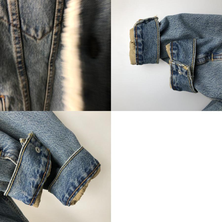 Levi's（リーバイス） 古着 中綿入り デニムボアジャケット メンズM