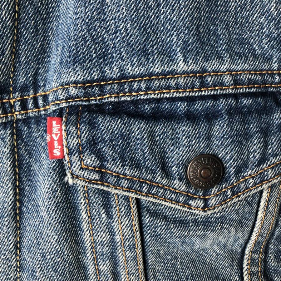 Levi's（リーバイス） 古着 中綿入り デニムボアジャケット メンズL