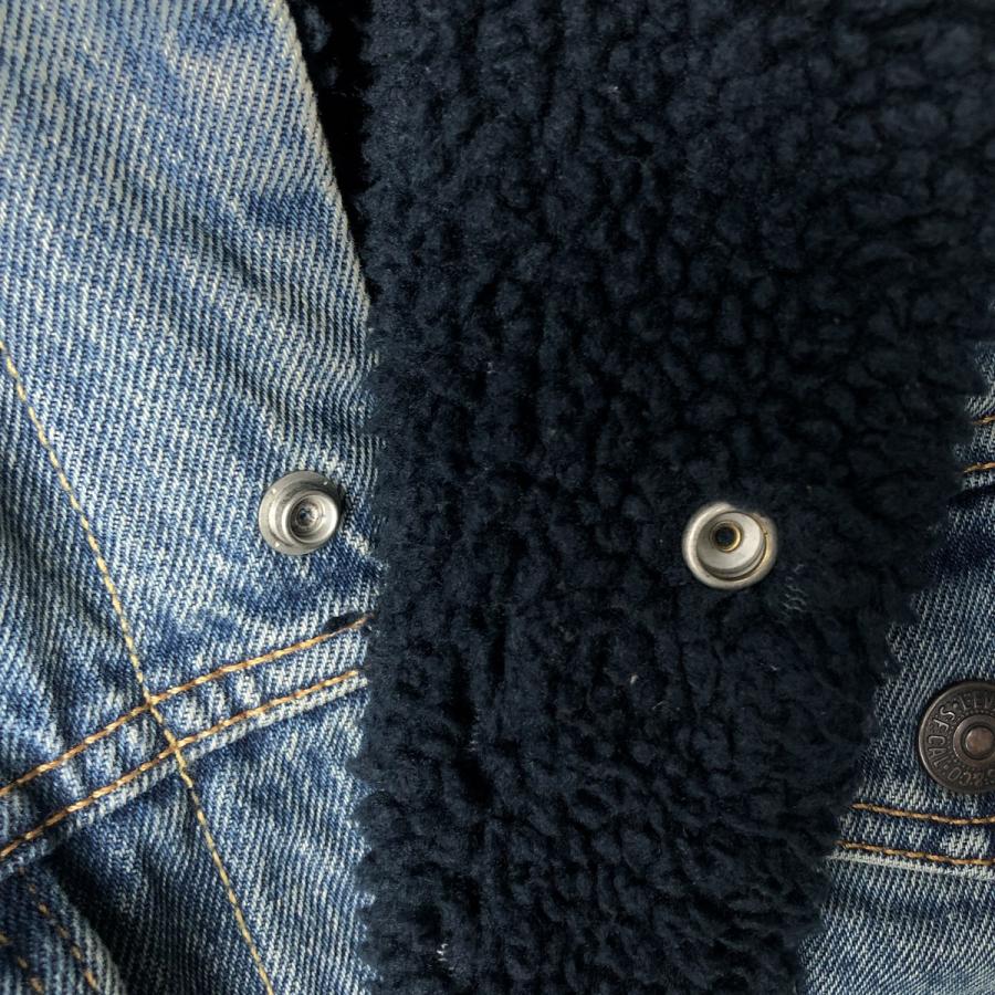 Levi's（リーバイス） 古着 中綿入り デニムボアジャケット メンズL