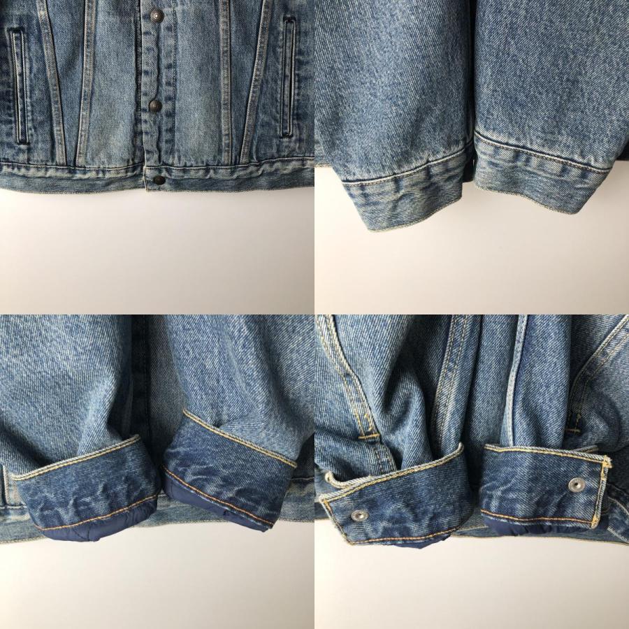 古着 リーバイス Levi's 中綿入り デニムボアジャケット メンズL相当/eaa645698 Levi's（リーバイス） 古着 中綿入り デニムボアジャケット メンズL