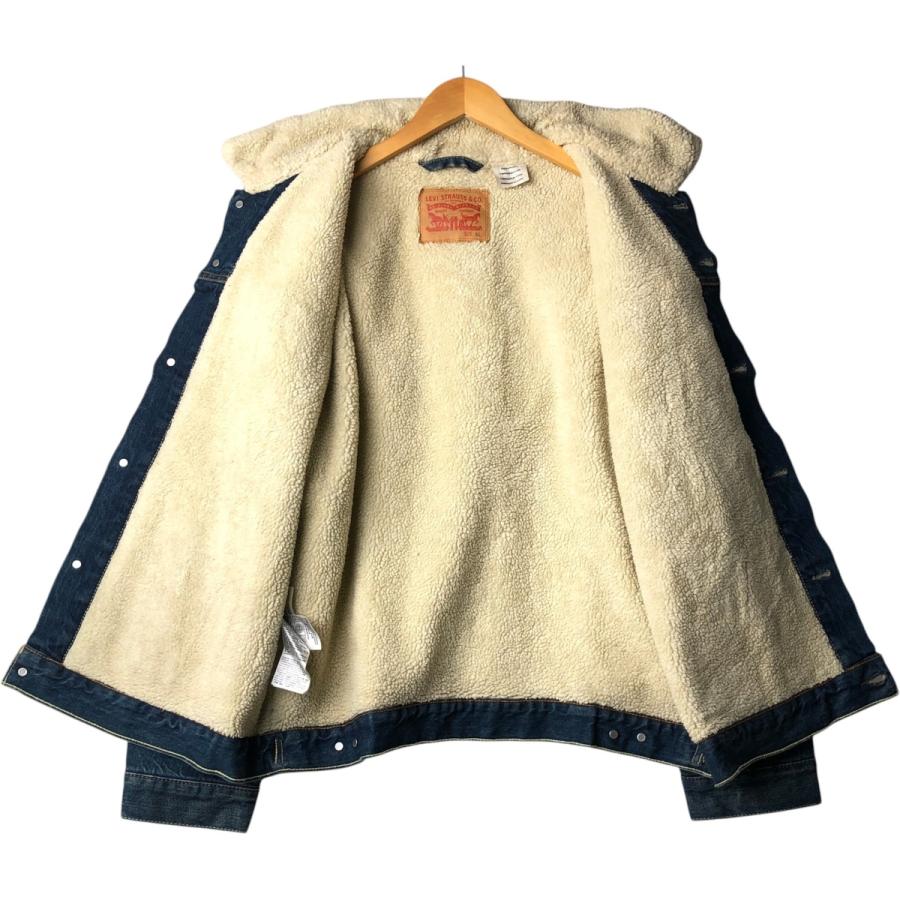 Levi's（リーバイス） 古着 中綿入り デニムボアジャケット メンズXL