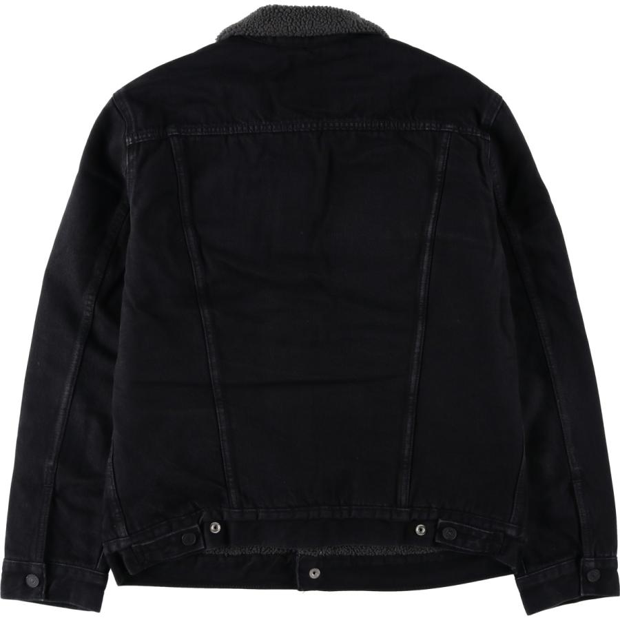 Levi's（リーバイス） 古着 中綿入り ブラックデニムボアジャケット