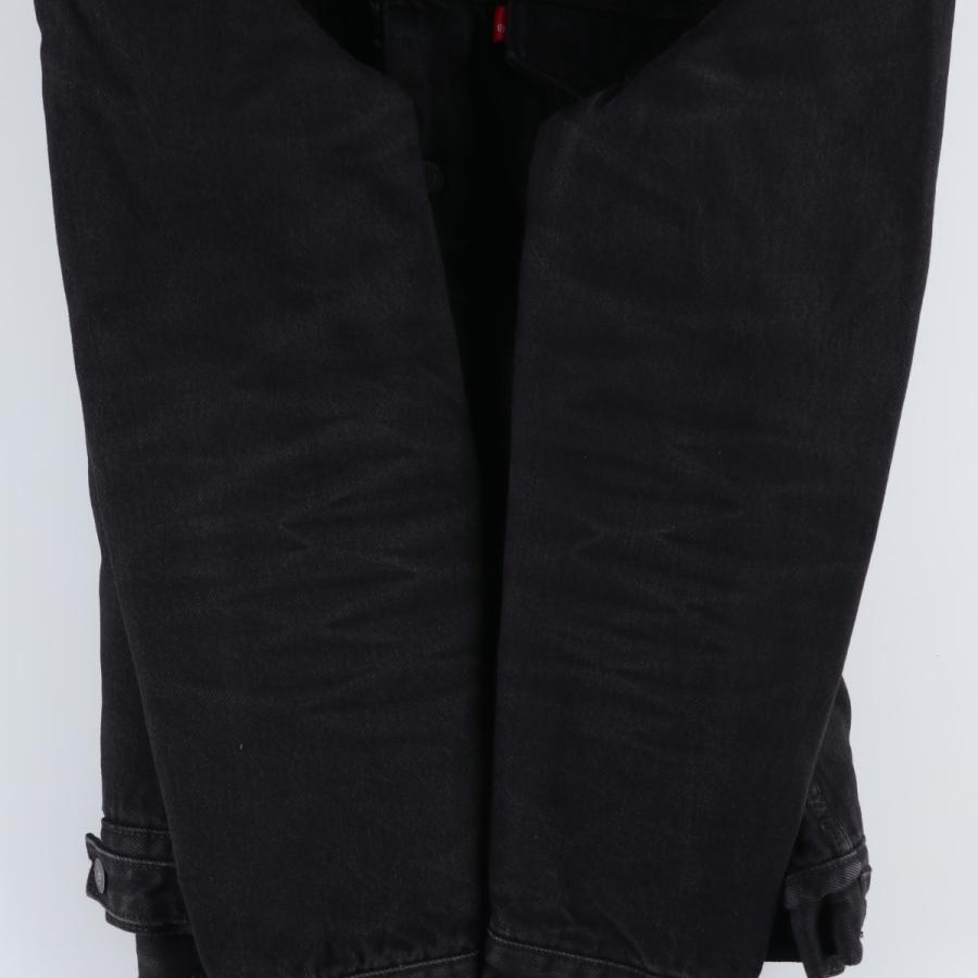 Levi's（リーバイス） 古着 中綿入り ブラックデニムボアジャケット