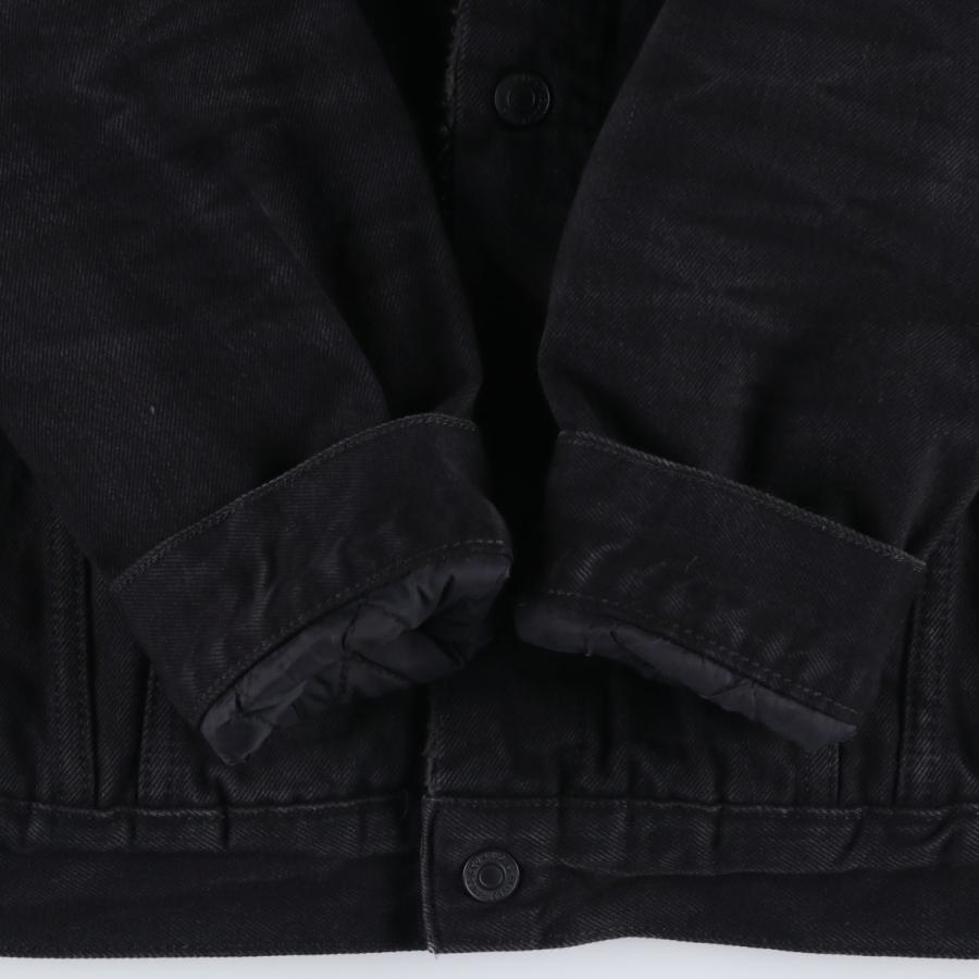 Levi's（リーバイス） 古着 中綿入り ブラックデニムボアジャケット