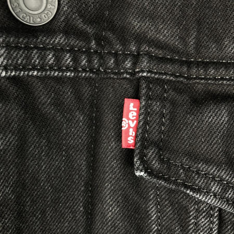Levi's（リーバイス） 古着 中綿入り ブラックデニムボアジャケット