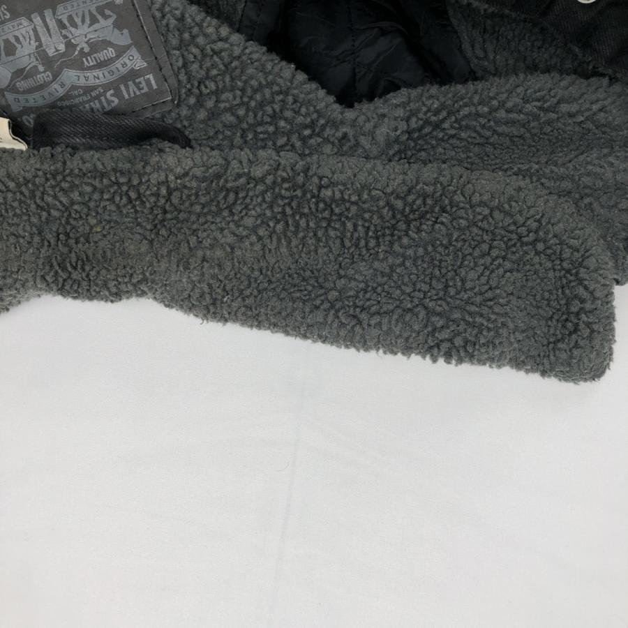 Levi's（リーバイス） 古着 中綿入り ブラックデニムボアジャケット