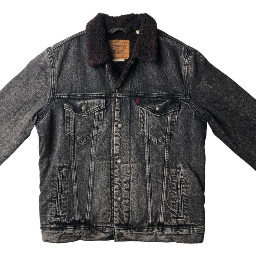 古着 リーバイス Levi's LEVI'S PREMIUM JUSTIN TIMBERLAKE ジャスティンティンバーレイク FRESH LEAVES 中綿入り ブラックデニムボアジャケット メンズM相当/eaa645710 Levi's（リーバイス） 古着 PREMIUM ジャスティンティンバーレイク