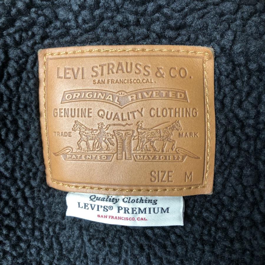 古着 リーバイス Levi's LEVI'S PREMIUM ユーロモデル 中綿入り ブラックデニムボアジャケット メンズM相当/eaa645711 Levi's（リーバイス） 古着 Levi's LEVI'S PREMIUM ユーロモデル 中綿