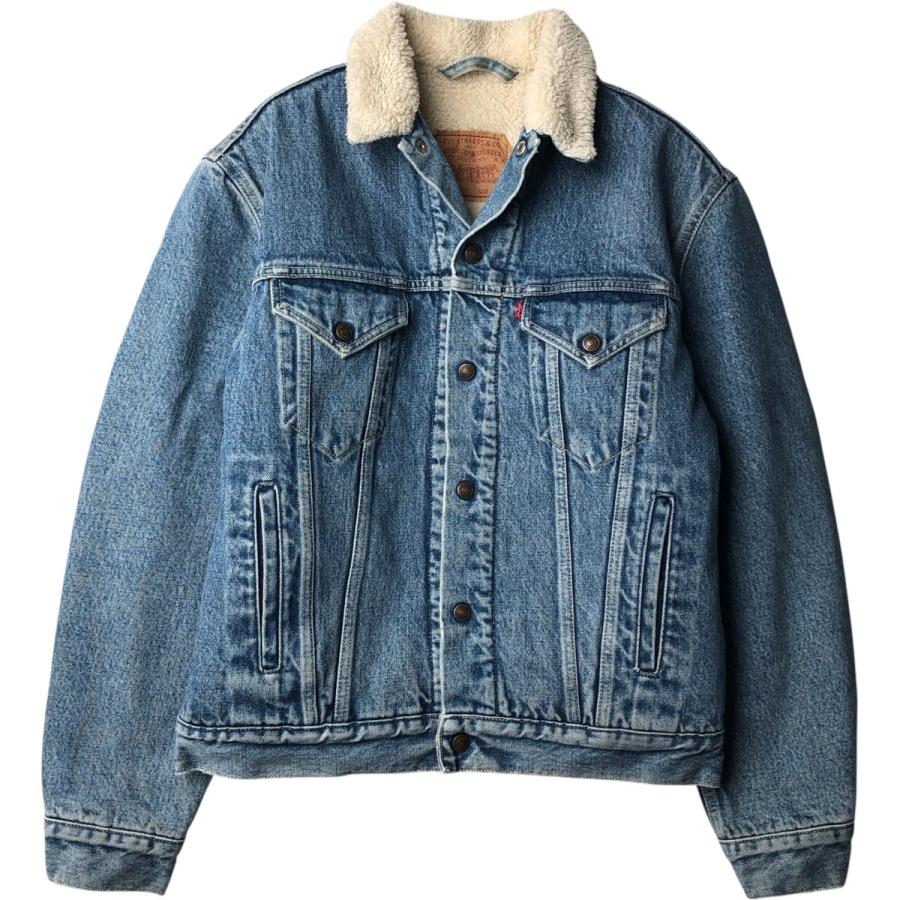 古着 90年代 リーバイス Levi's 70603-0215 ユーロモデル デニムボアジャケット イタリア製 メンズL相当 ヴィンテージ/eaa645716 Levi's（リーバイス） 古着 90年代 Levi's 70603-0215 ユーロモデル