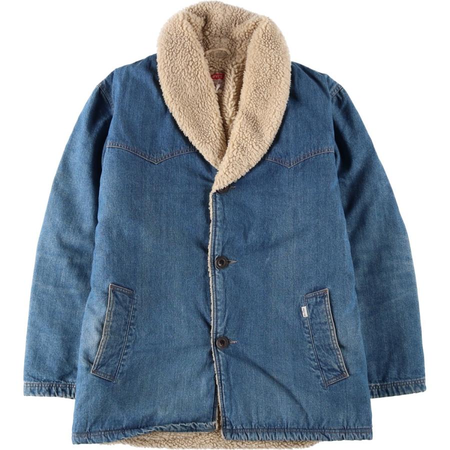 古着 リーバイス Levi's ショールカラー デニムボアジャケット イタリア製 メンズXL相当 ヴィンテージ/eaa645718 Levi's（リーバイス） 古着 ショールカラー デニムボアジャケット