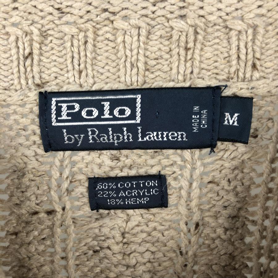 古着 ラルフローレン Ralph Lauren POLO by Ralph Lauren ケーブル編み コットンニットセーター メンズM相当/eaa645930 古着 ラルフローレン Ralph Lauren POLO by ケーブル編み コットン