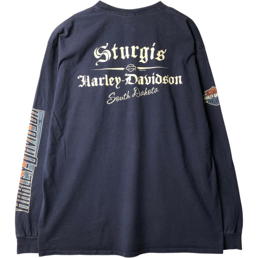 ハーレーダビットソン Harley-Davidson ロンT　 XL 古着 ハーレーダビッドソン Harley-Davidson ロングTシャツ ロンT