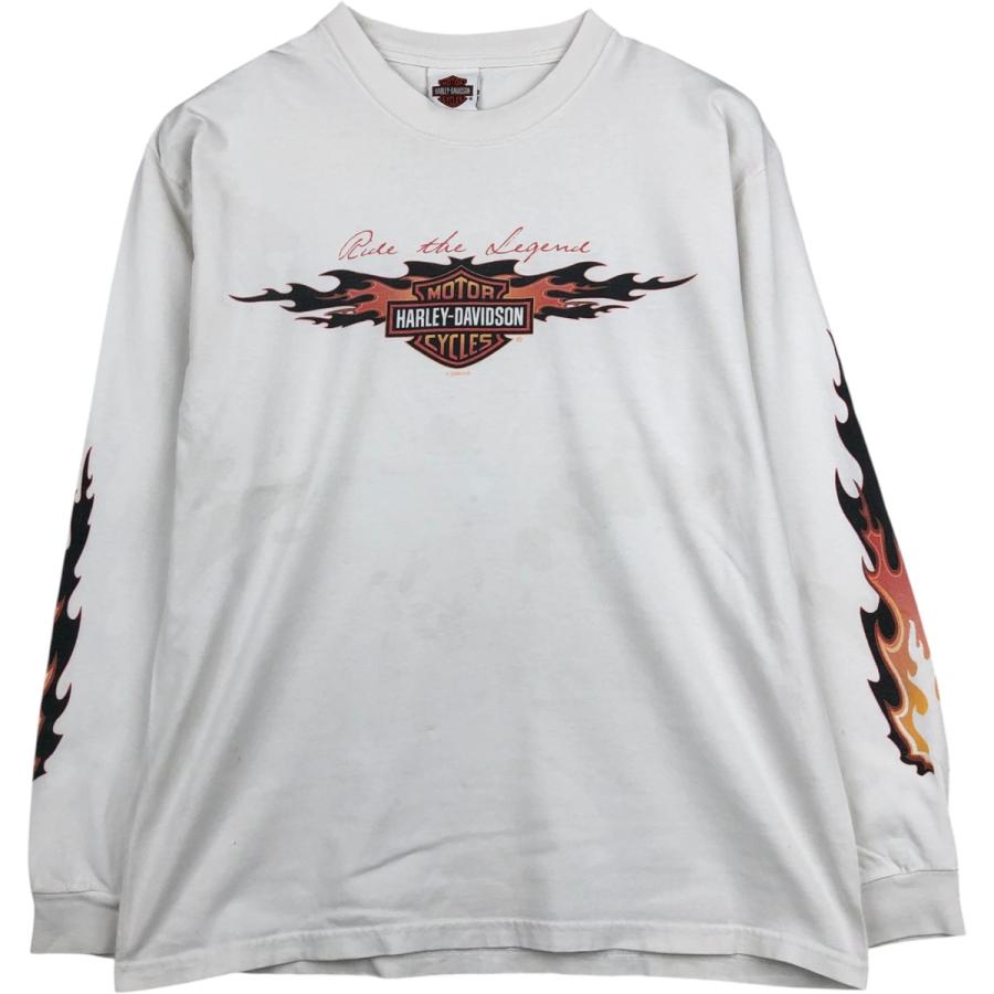 古着 ハーレーダビッドソン Harley-Davidson ファイヤーパターン