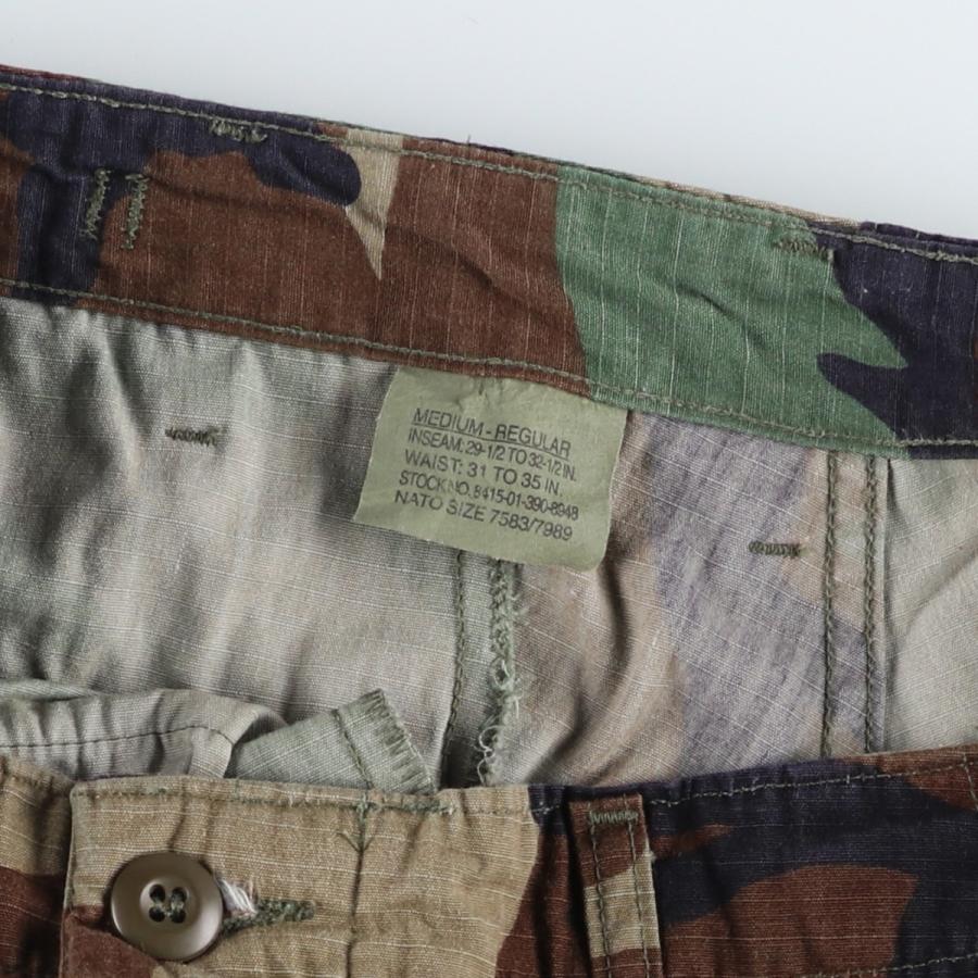 古着 90年代 米軍実品 迷彩柄 ウッドランドカモ リップストップ