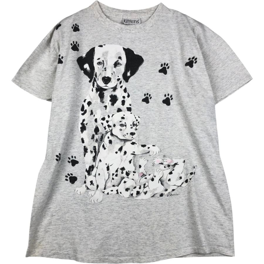 古着 90年代 Kittens 犬柄 アニマルTシャツ USA製 メンズXL相当 