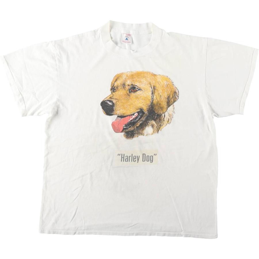 古着 90年代 デルタ DELTA 犬柄 アニマルTシャツ USA製 メンズL相当