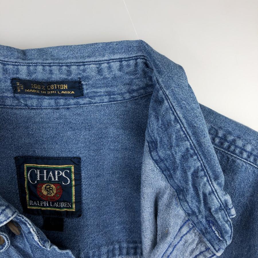 古着 80年代 ラルフローレン Ralph Lauren CHAPS チャップス 長袖