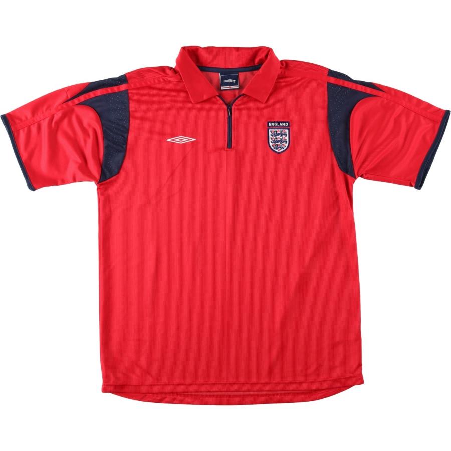 umbro（アンブロ） 古着 イングランド代表 襟付き ハーフジップ
