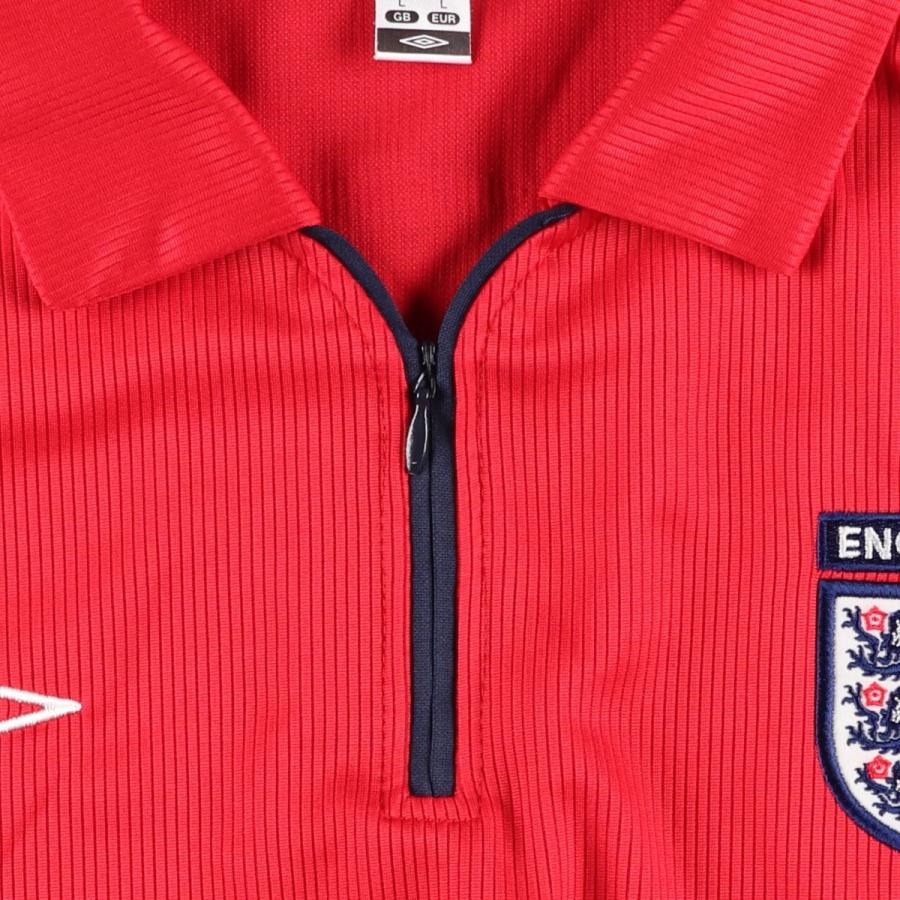 umbro（アンブロ） 古着 イングランド代表 襟付き ハーフジップ