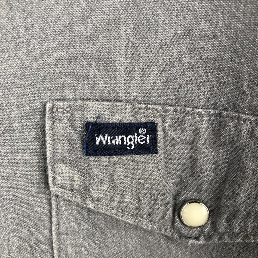 古着 80~90年代 ラングラー Wrangler X-LONG TAILS 長袖 デニムウエスタンシャツ USA製 メンズL相当 ヴィンテージ/eaa647001 Wrangler（ラングラー） 古着 80~90年代 Wrangler X-LONG TAILS 長袖