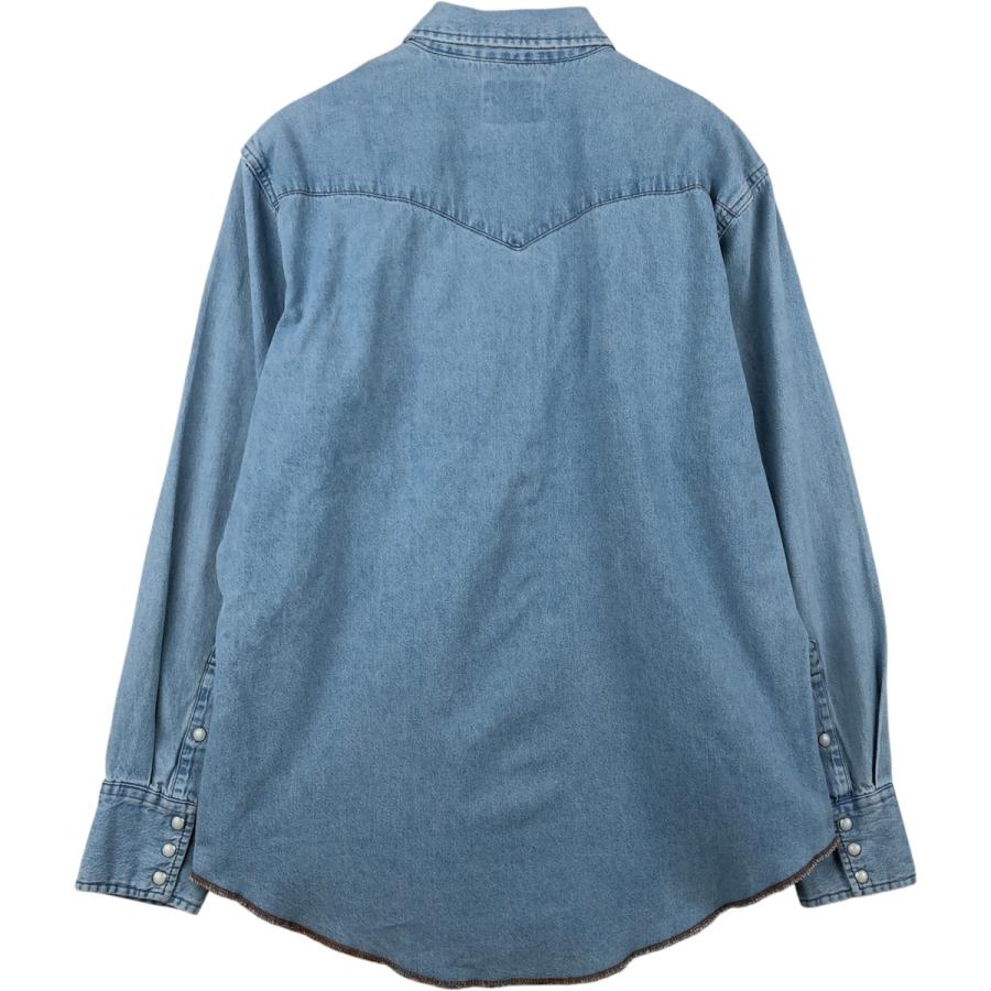 Wrangler（ラングラー） 古着 90年代 長袖 デニムウエスタンシャツ