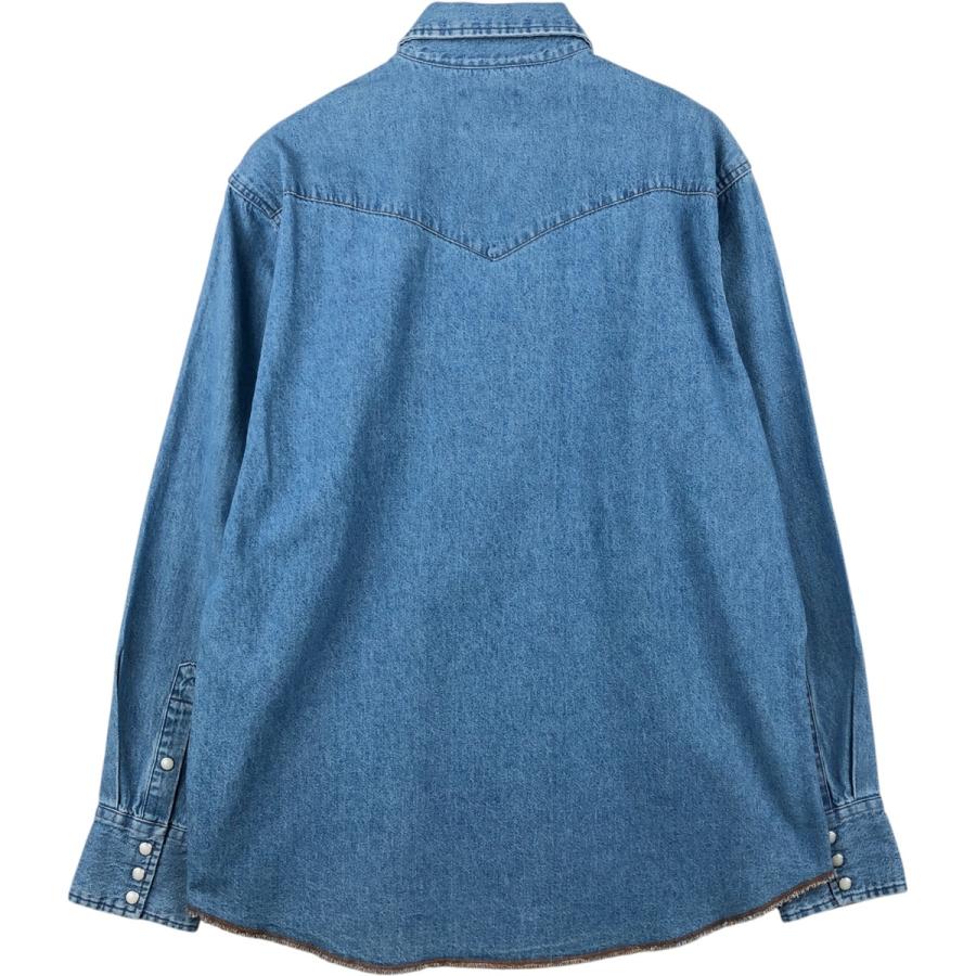 Wrangler（ラングラー） 古着 長袖 デニムウエスタンシャツ メンズL