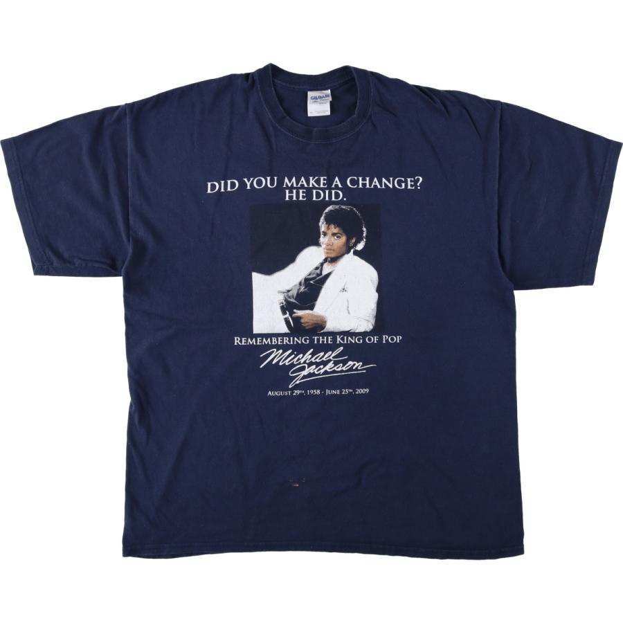 マイケルジャクソン キングオブポップ バンドtシャツ バンT バンt 2XL
