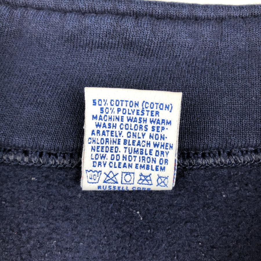 古着 90年代 ラッセル Russell ハーフジップスウェットシャツ