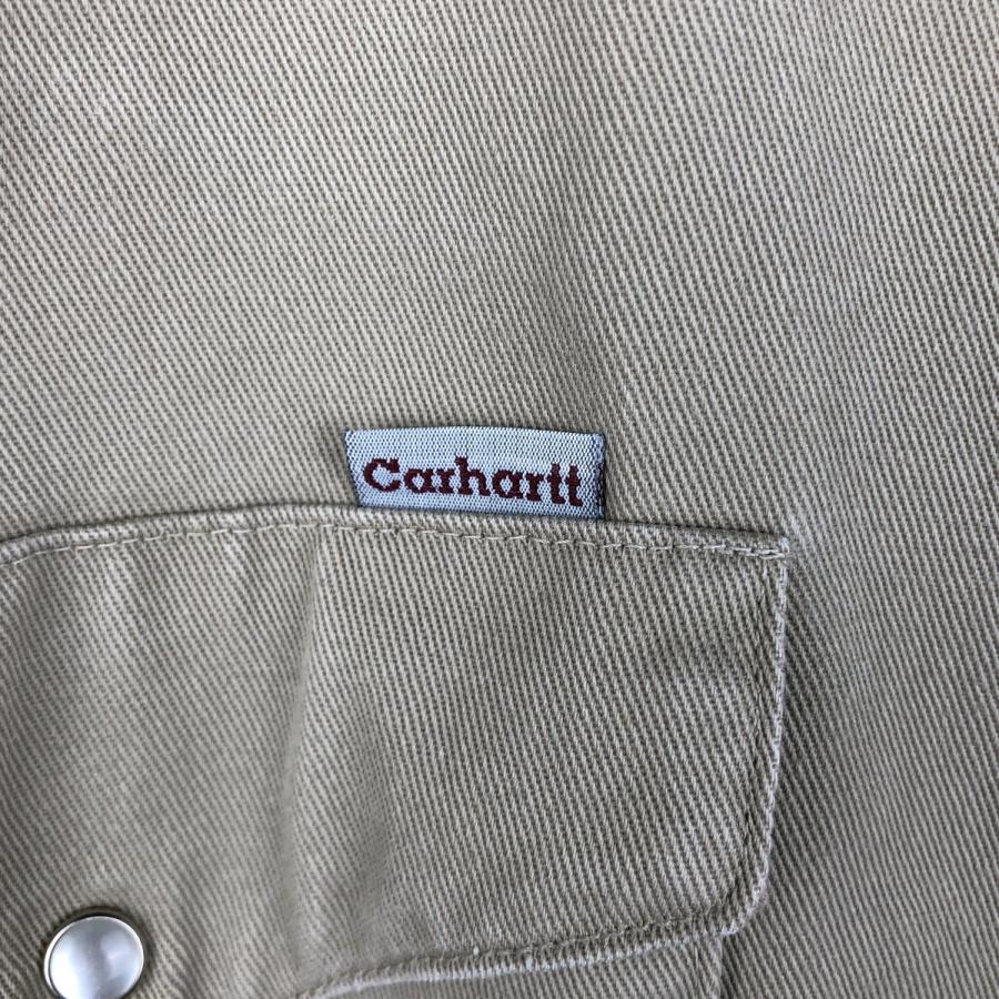 Carhartt（カーハート） 古着 長袖 ウエスタンシャツ USA製 メンズXL