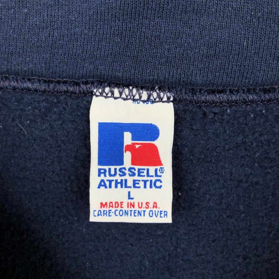 古着 90年代 ラッセル Russell ハーフジップスウェットシャツ