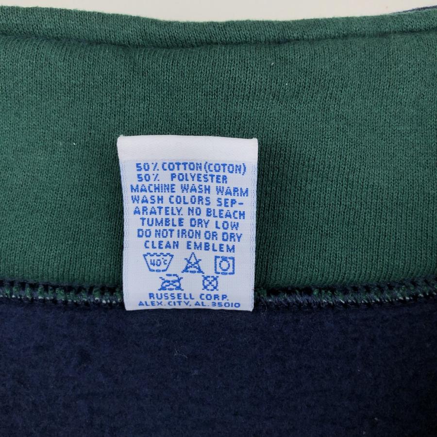 古着 90年代 ラッセル Russell ハーフジップスウェットシャツ