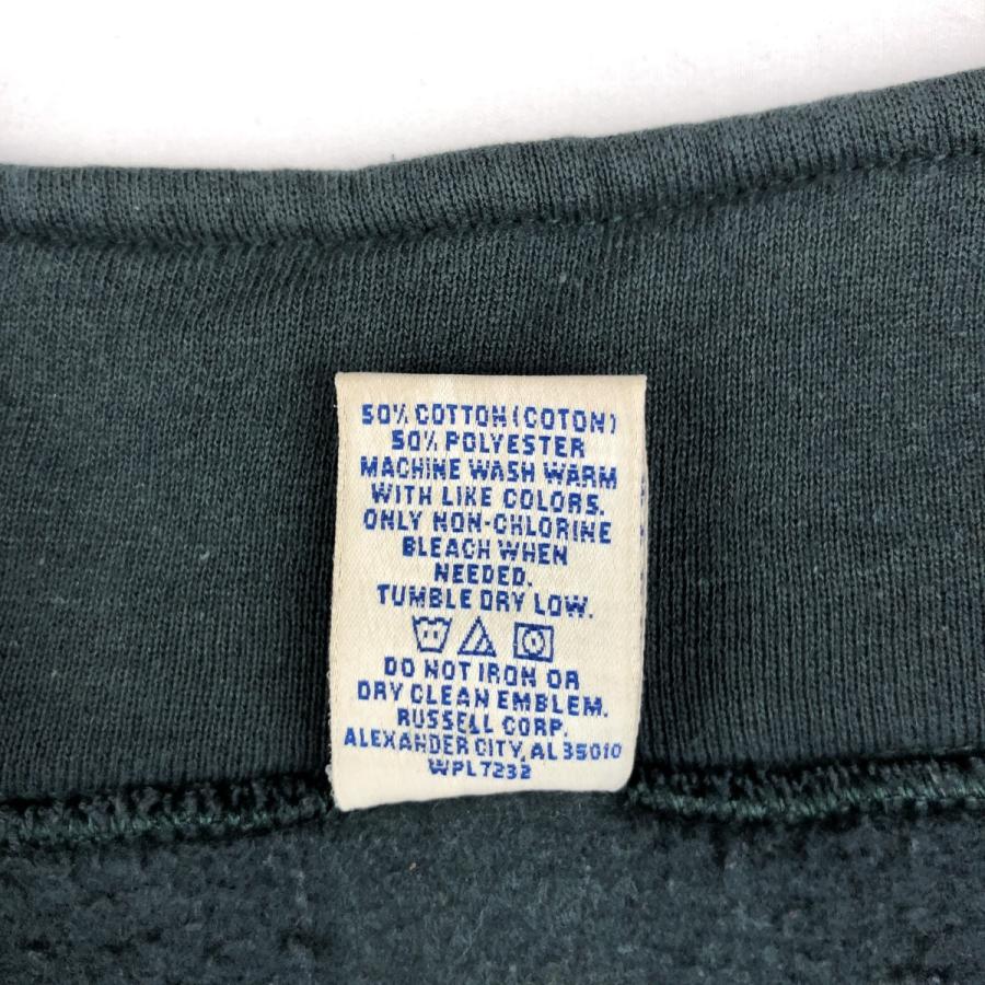 古着 90年代 ラッセル Russell ハーフジップスウェットシャツ