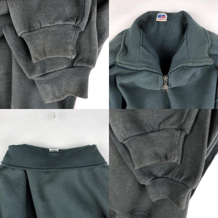 古着 90年代 ラッセル Russell ハーフジップスウェットシャツ
