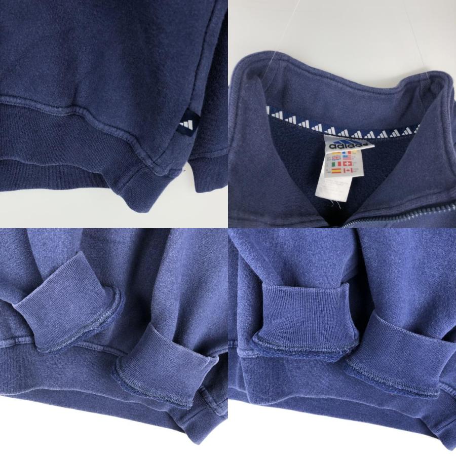 古着 90~00年代 アディダス  ハーフジップスウェットシャツ トレーナー メンズS相当/eaa647713 adidas（アディダス） 古着 90~00年代 ハーフジップスウェットシャツ