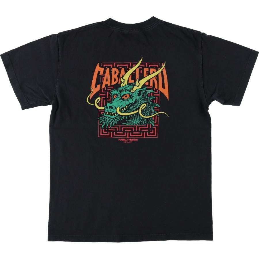 希少サイズ 2XL 00s パウエル オールドスケート ドラゴン tシャツ 古着 パウエルペラルタ Powell Peralta 龍柄 ドラゴン柄 サーフ