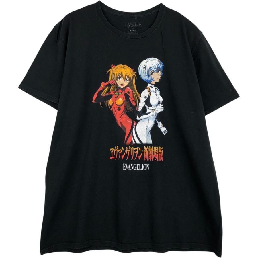 古着 EVANGELION エヴァンゲリオン アニメ キャラクタープリントT