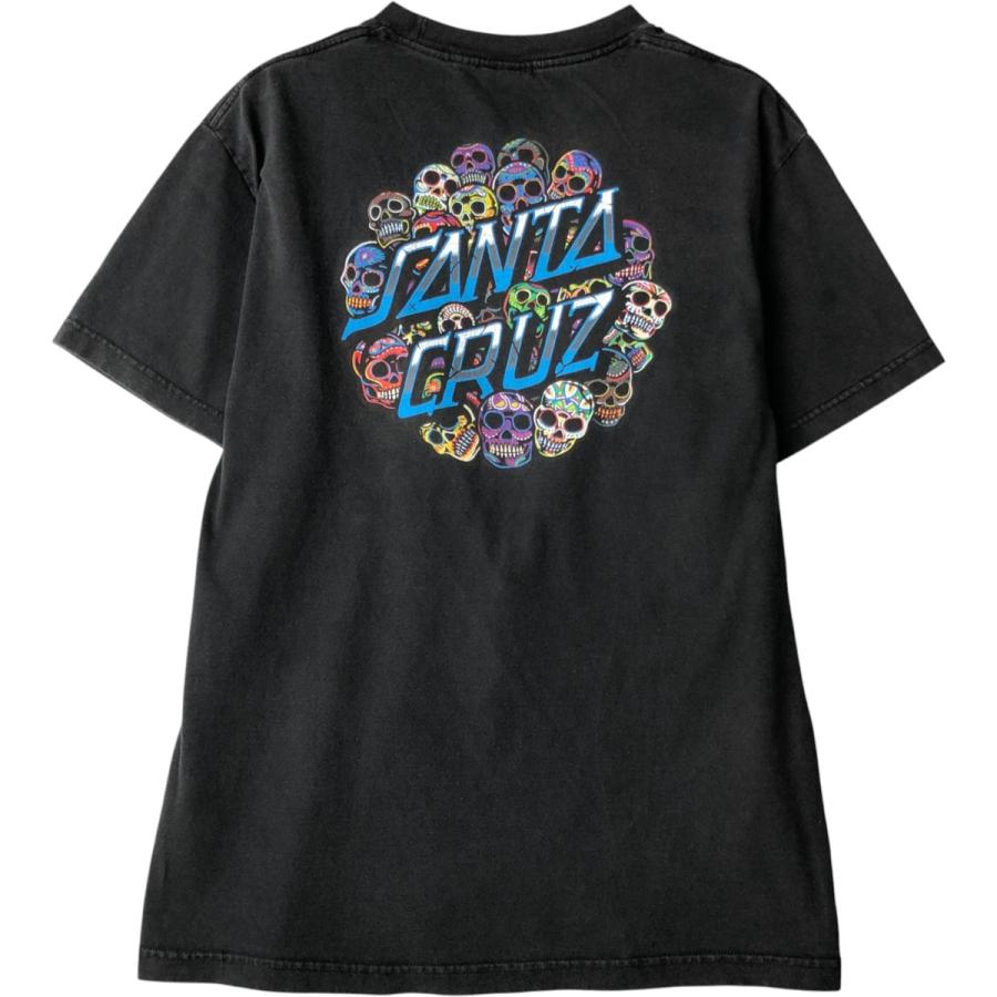 古着 サンタクルーズ SANTA CRUZ ドクロ柄 スカル柄 半袖 プリントT