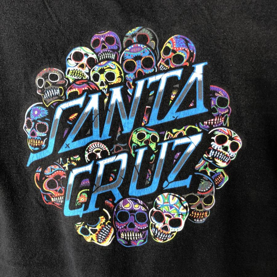 古着 サンタクルーズ SANTA CRUZ ドクロ柄 スカル柄 半袖 プリントT