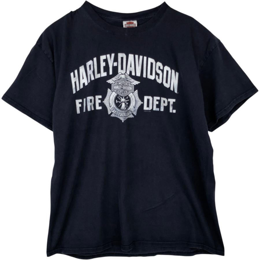 古着 ハーレーダビッドソン Harley-Davidson 鷲柄 イーグル柄 モーター 
