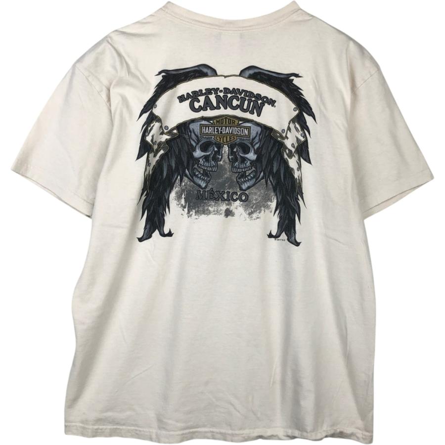 古着 ハーレーダビッドソン Harley-Davidson ドクロ柄 スカル柄