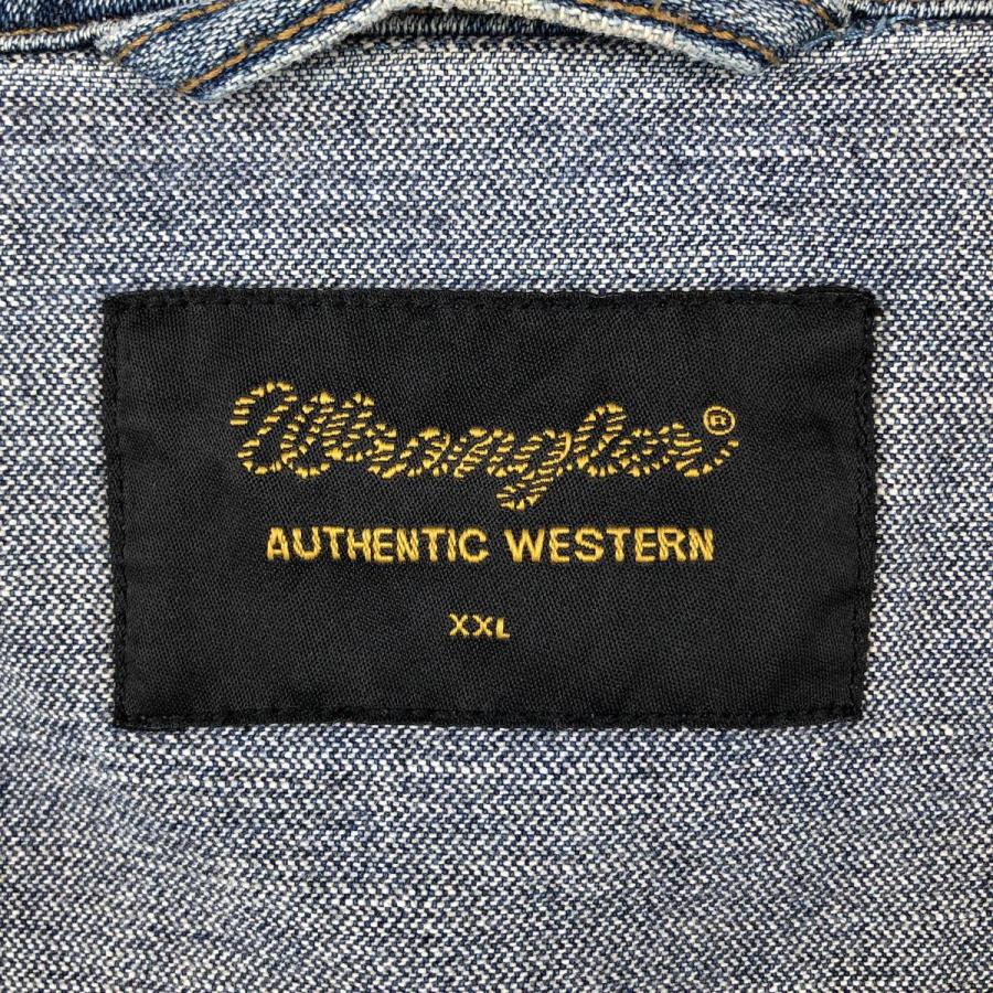 古着 ラングラー Wrangler AUTHENTIC WESTERN デニムジャケット Gジャン メンズXXL相当/eaa649050 Wrangler（ラングラー） 古着 Wrangler AUTHENTIC WESTERN デニム