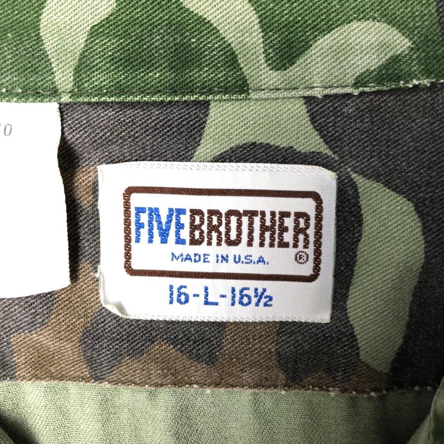 古着 80~90年代 ファイブブラザー Five Brother 迷彩柄 ウッドランド