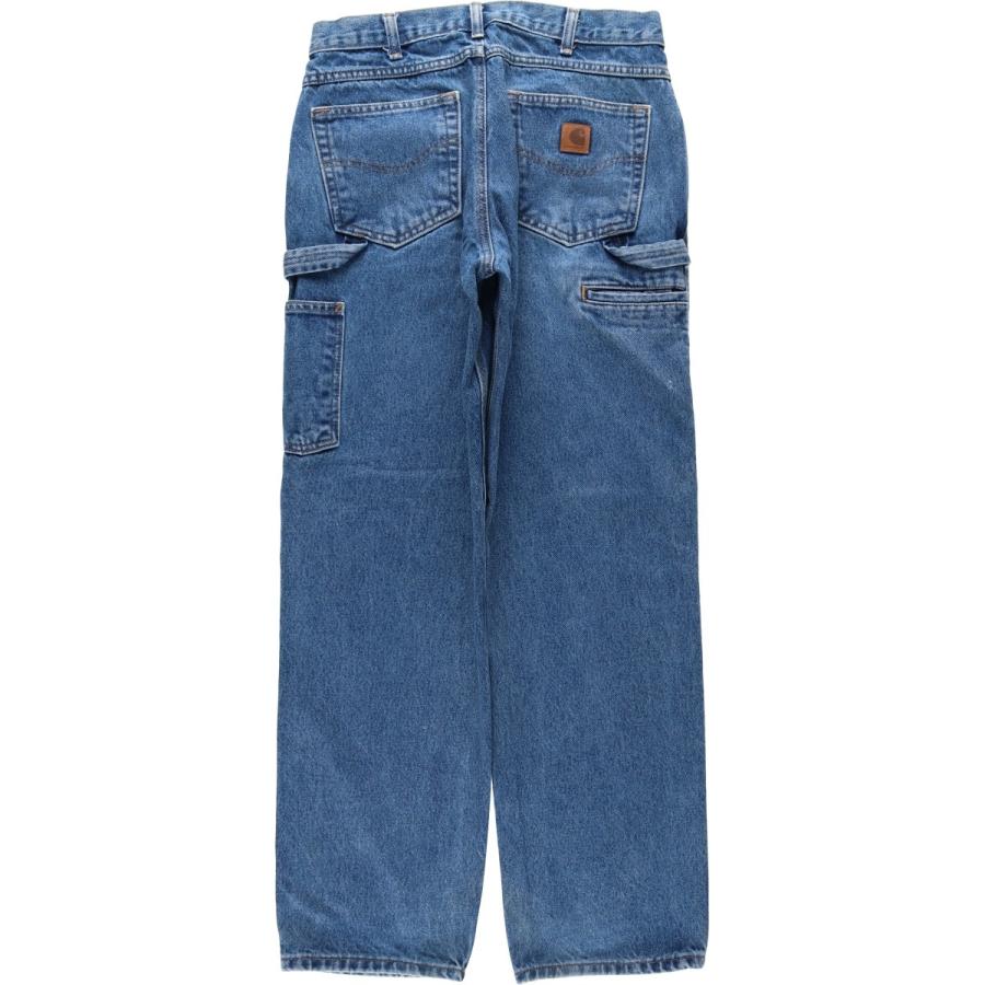 Carhartt デニム ペインターパンツ フェード 33x32 Carhartt（カーハート） 古着 Carhartt RELAXED FIT デニムペインター