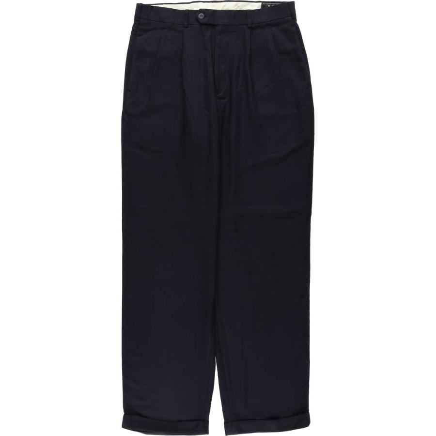 古着 slates CLASSIC FIT ツータック スラックスパンツ メンズw33相当