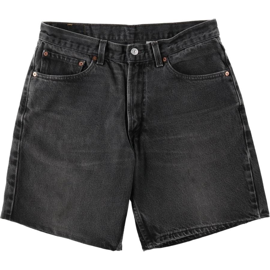 古着 00年代 リーバイス Levi's 550 RELAXED FIT ブラックデニムショーツ ショートパンツ USA製 メンズw34相当/eaa650001 Levi's（リーバイス） 古着 00年代 Levi's 550 RELAXED FIT ブラック